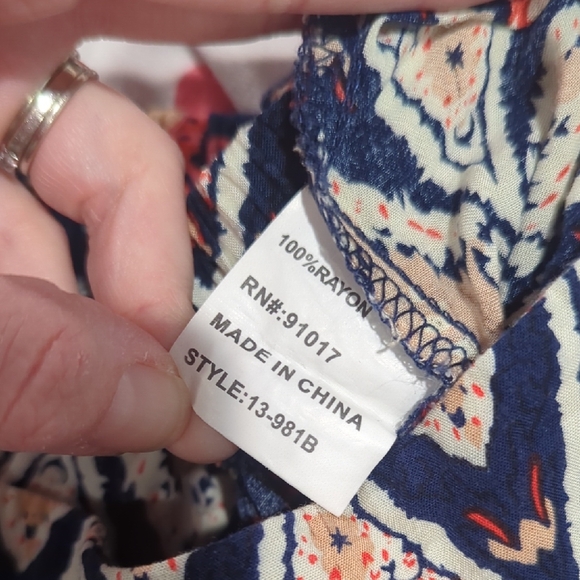 Solitaire Vibrant Patterned Pants - Picture 6 of 6